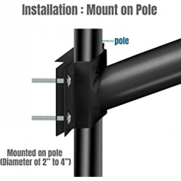 Arm Pole and mounting Bracket for Club 45mm Dia 
