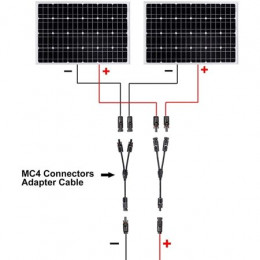 Solar panel  Y-Type cable connector 1-2 sets 