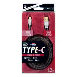 TYPE C USB 2.0 USB A Male to USB C Male 1.2 meter